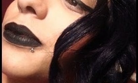 Neutral Eyes With Black Lips