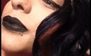 Neutral Eyes With Black Lips