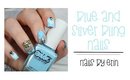 Blue and Silver Bling Nails | NailsByErin