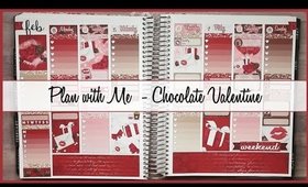Plan With Me | Chocolate Valentine (Erin Condren Vertical)