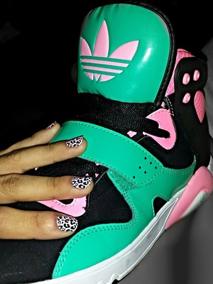 swag nails and swag shoes:)