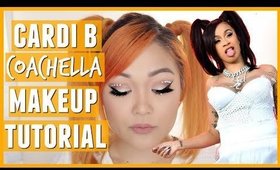 Cardi B Coachella 2018 Inspired Makeup Tutorial (Neutral GLAM Look)