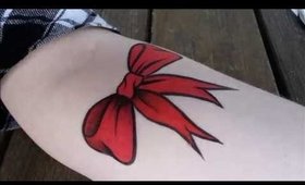 Speed paint - Body Paint - Red Bow