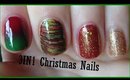 3IN1 EASY Christmas Nail Art ♥ Easy Christmas nails