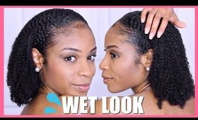I TRIED THE WET LOOK ON MY KINKY TYPE 4 NATURAL HAIR😱