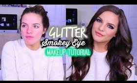 Glitter Smokey Eye Makeup Tutorial