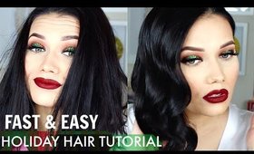 FAST & EASY Holiday Hair Tutorial