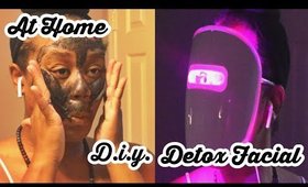 My Night Time At-Home Facial Routine 4 Glowy Skin! Neutrogena Light Therapy Acne Mask! Cyn Doll