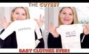 The CUTEST Baby Clothes - First Baby Haul 👶🏼