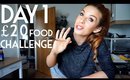 What I eat in a day on a budget VEGAN DAY 1