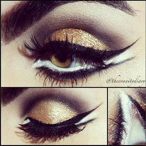 Gaga for gold! Love this look from Thee Vanity Diary featuring our Gaga lashes!