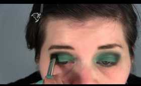 Smokey Teal/Green Eyes with Maybelline color tattoo