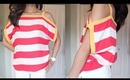 OOTD: Bright Stripes & Neon Heels [4.19.2012]