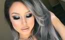 TEAL SMOKEY EYES USING NIKKIETUTORIALS x TOO FACED #THEPOWEROFMAKEUP PALETTE | ASHLEY WAGNER
