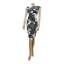 Monochrome print dress