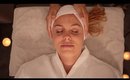 ASMR Facial with Whispers & Sounds • deep sleep & relaxation