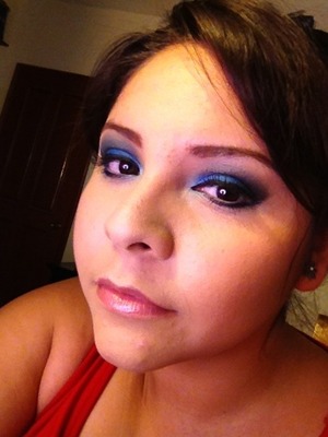 Love this look for a night out !... The key is a matte cobalt blue