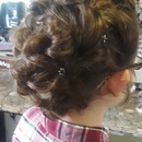 Bridal hair by Christy Farabaugh 
