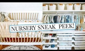 BABY BOY'S NURSERY + CLOSET SNEAK PEEK! | Kendra Atkins