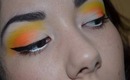 Candy Corn Inspired Last Minute Halloween Makeup