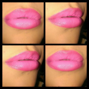 My first attempt to ombre lips