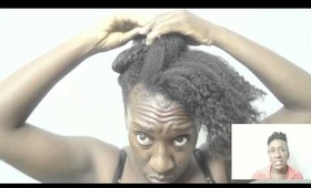 Natural Hair : "Play With It" Twisted Updo on Type 4 Hair