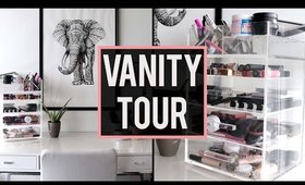 VANITY TOUR: My Everyday MAKEUP COLLECTION | Jamie Paige