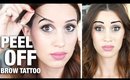 Peel Off Eyebrow Tattoos!! - DO THEY WORK?