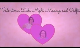 Valentine's Date Night Makeup and Outfit