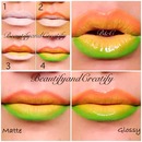 Fun ombre lips pictorial