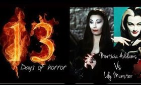 Morticia Addams Vs Lily Munster Makeup Tutorial