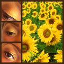 Sunflower inspired eyes