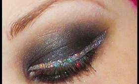 New Years Eve Smokey Glittery Eye tutorial