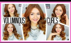 HOW TO GET BIG VOLUMINOUS CURLS WITH CURLING WAND?!