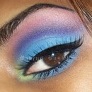 Colorful eye - close up