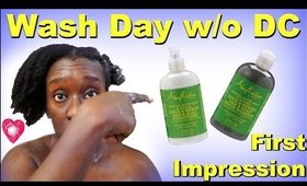 Quick Wash Day Routine skip DC| SM African Water Mint First Impression