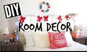 DIY Holiday Room Decor! Easy Tumblr Christmas Room