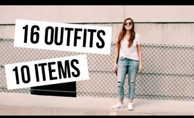 16 OUTFITS FROM 10 ITEMS | Spring Capsule Wardrobe 101