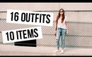 16 OUTFITS FROM 10 ITEMS | Spring Capsule Wardrobe 101