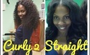 Curly to Straight Weave Tutorial & Limelight Extensions Review