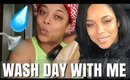 WASH DAY #WITHME FROM CURLY TO STRAIGHT | MY HAIR ROUTINE WHEN I USE HEAT CUTTING MY HAIR | MelissaQ