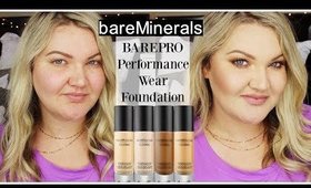 NEW BareMinerals BarePRO Performance Wear Liquid Foundation | Wear Test + First Impressions