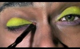 Nicki Minaj "Super Bass" Yellow Eyeshadow Tutorial Inspired by Official Music Video