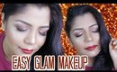 Easy Glam Makeup Tutorial |Brown Bronze look| SuperPrincessjo