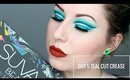 SUVA BEAUTY CUPCAKES & MONSTERS - DAY 1: TEAL CUT CREASE | 1 PALETTE FOR A WEEK