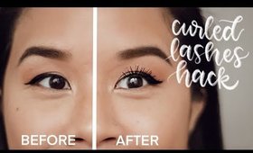How to Keep Straight Eyelashes Curled ALL DAY LONG *Simple Mascara Hack*