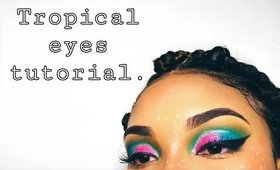Tropical Eyes Tutorial ll Bewareitscoco