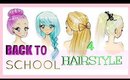 Drawing Tutorial | Back to School | 4 Hairstyles