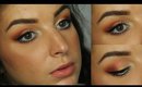 Orange & Gold with a Pop of Blue | Makeup Tutorial ♥