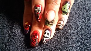 cartoon themed nails
